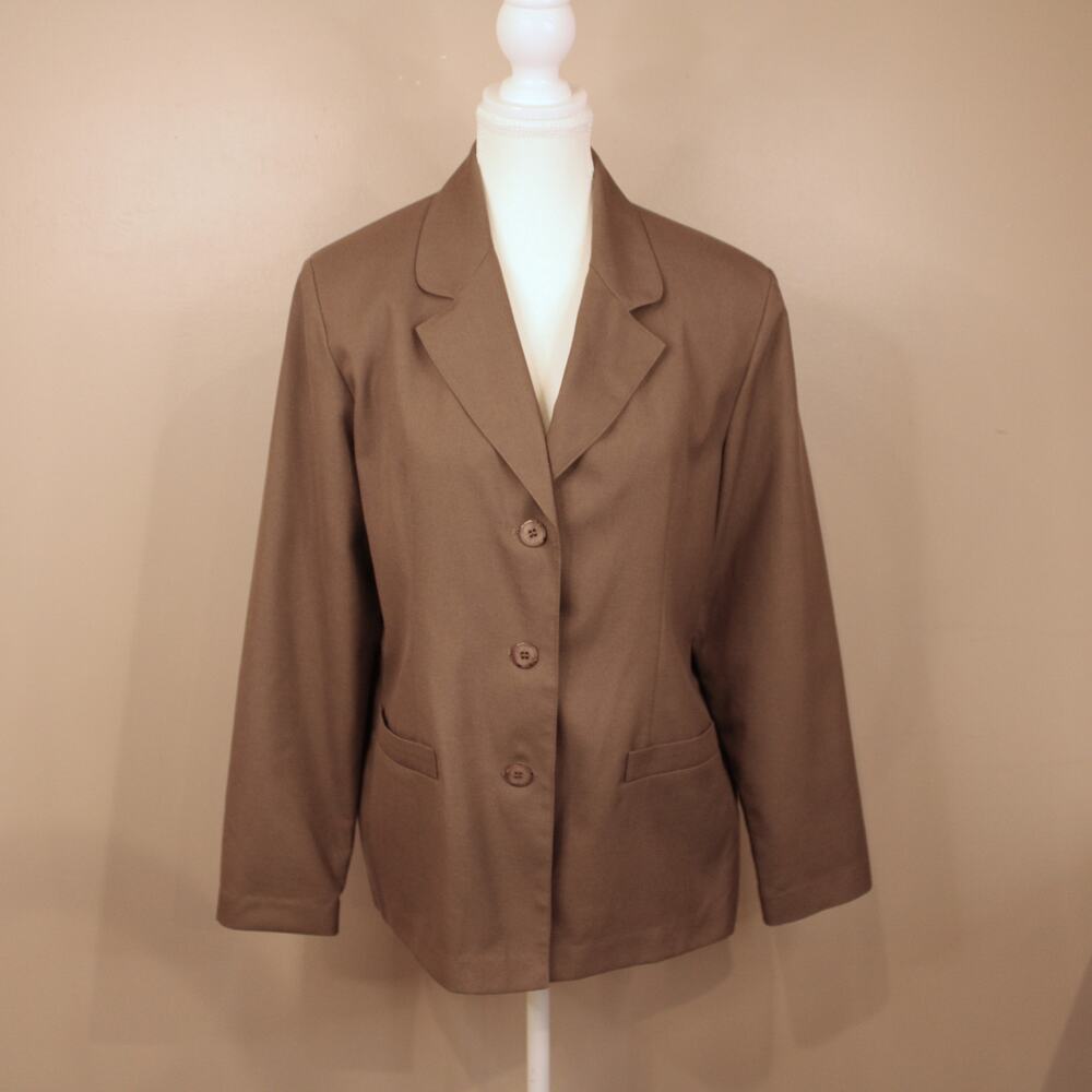 VTG Alfred Dunner Light Weight 3 Button Blazer Womens sz 8